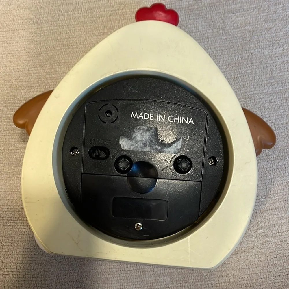 Vintage RARE la brea Chicken Alarm Clock, La Brea Quartz Movement, Heavy…